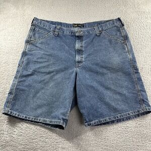 VINTAGE Y2K Lee Jorts Denim‎ Shorts Men 46 Carpenter Baggy Jean Light Wash Work